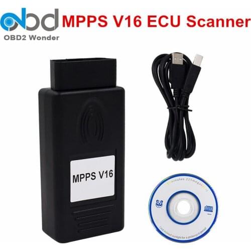 Highly Recommend MPPS V16 OBD2 ECU Chip Tuning Scanner MPPS K Kan ECU Flasher Read Write Checksum For EDC15 16 17 Multi Language