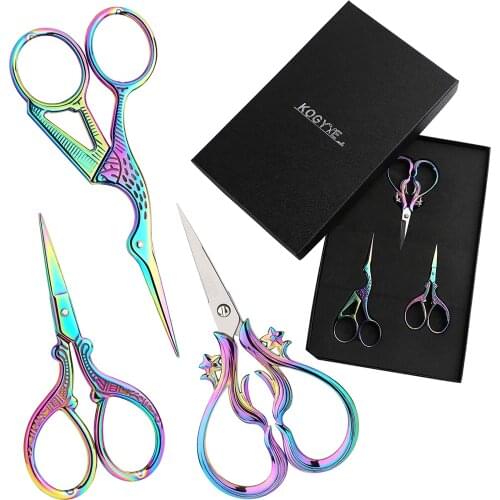 KAOBUY Embroidery Scissors Retro Scissor Stainless Steel Quality Suitable for Professional Tailor Sewing and Quilting