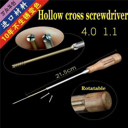 Orthopaedic instruments medical hollow screwdriver hollow cross driver 4.0 1.1 needle self-supporting Ao hindis nail