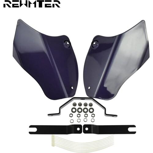 Motorcycle ABS Reflective Saddle Shields Air Heat Deflector For Harley Softail 2000-2017 Fatboy FLSTF Deluxe FLSTN Slim FLS