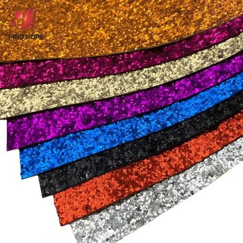 15*20cm Self-adhesive Chunky Glitter Vinyl Fabric Leather Wallpaper Stair Border Sticker Decor Sheets Craft Bow