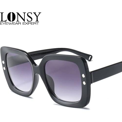 LONSY Fashion Oversize Sunglasses Women Luxury Brand Sun Glasses Female Glasses For Women Gafas De Sol Uv400