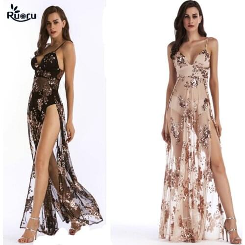Evening Party Club Elegant Dress Women Dress Vestidos De Festa Sexy Dresses Embroidery Sequined Long Evening Maxi Dress Slit