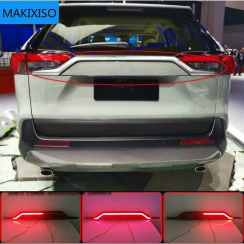 Rear Bumper Trunk Tail Light For Toyota RAV4 RAV 4 2019 2020 Car LED Rear Fog Lamp Brake Light Dynamic Turn Signal Reflector