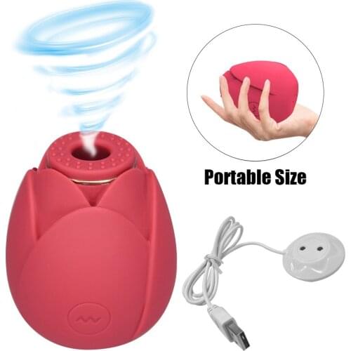 Female Clitoral Sucking Rose Vibator Toy Rose Vibrator Suction Clit Stimulator Vaginal Pussy Massager Sex Toys For Women Bulk