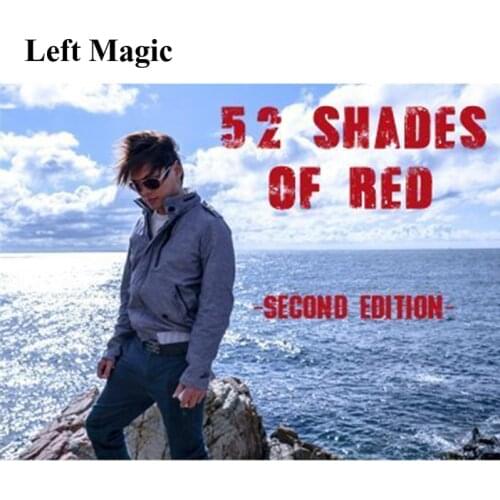 1 Deck 52 Shades Of Red V1 by Shin Lim Card Magic Tricks Gimmick Close Up Magic Magician Deck Magic Accessories Comedy