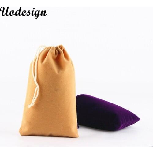10PCS 10*16cm Velvet Pouches Drawstrings Soft mixed color Jewelry Gift Packing Bags Jewelry Packaging
