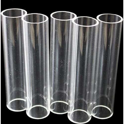 20pcs )Transparent Round Wedding Perspex Stands Pipe Tube Acrylic Plinths senyu01318