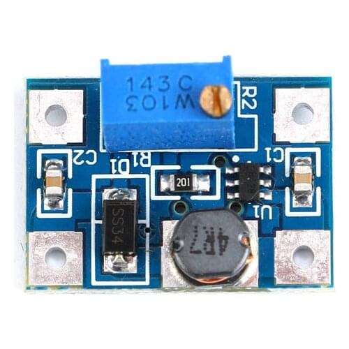 5PCS SX1308 adjustable boost module/2A boost board with MICRO/2A boost board DC-DC boost module