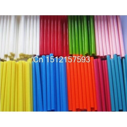 50Pcs Red Pink Black Coffee Green White Blue Orange Yellow Purple Hot Melt Glue Gun Adhesive Sticks 7mm x 100mm Crafting Models