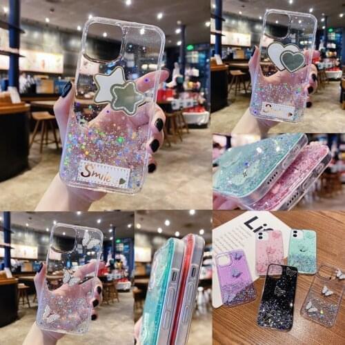 A72 Cover Camera Protection Glitter Star Phone Case For Samsung Galaxy A 72 4G 5G Flash Diamond Butterfly Clear Cover