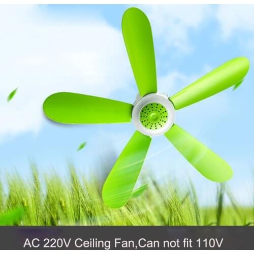 AC 220V 7W Mini Silent Household Dormitory Bed Electric Hanging Fan Ceiling Fan