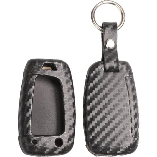 Bilchave For Hyundai i30 i35 i40 Kona Azera Elantra Solaris Grandeur Ig Accent Santa FOB Carbon Silicone Car Key Case Cover