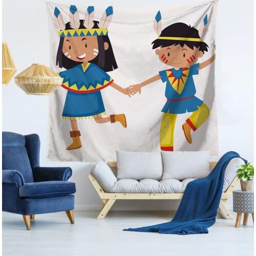 Home Decorative Indian Wall Hanging Tapestry Beach Carpet Boho Hippie Rectangle Bedspread Throw Halloween Home Decor