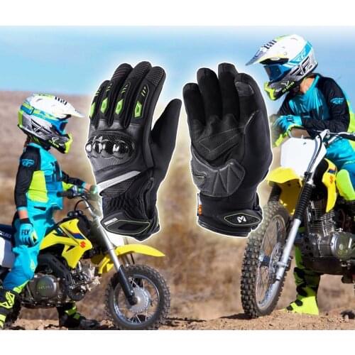 Good quality Kid Gloves Protective Motocross ATV Riding gloves Full Finger child youth Kids Motorcycle Racing Gloves