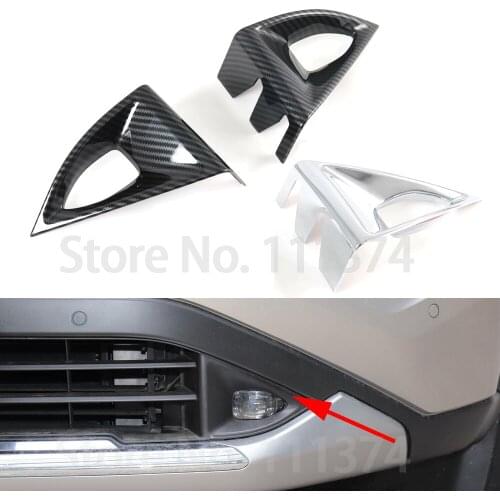 Chrome Front Fog Lamp Light Cover Trim for Nissan Rogue X-trail T33 2021 2022 Decoration Accessories