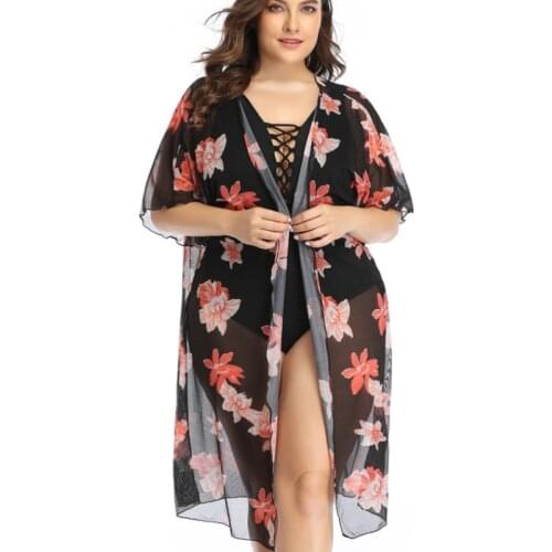 Hot Women Beach Cover Up Plus Size Summer Dress 2021 Bathing Suit Cover Ups Large Swimwear Outfits See Through Coverup Swimwear