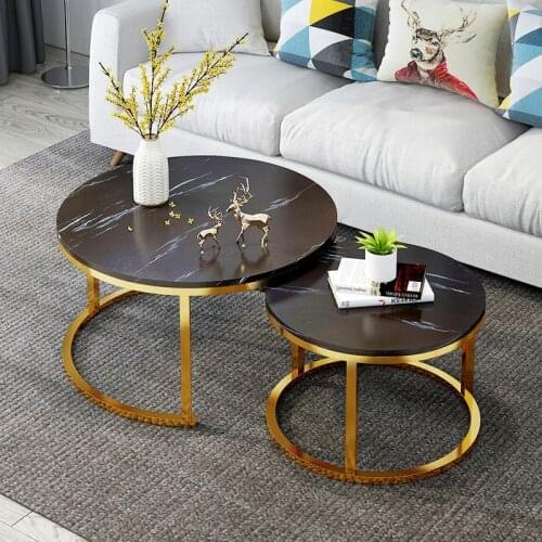 Marble Phnom Penh Coffee Table High-value and High-quality Living Room Furniture Multi-purpose Retractable Coffee Table