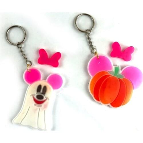 Non-toxic Silicone Mold for Halloween Key Chain for Making Delicate Keychain Pendants or Crafts Ornaments for Decoration