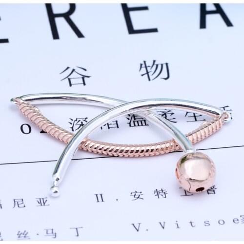 2019 New Original 925 Sterling Silver Bead Charm Bracelet Three Link Rose Snake Chain Basic Bracelet Fit Pan Women DIY Jewelry