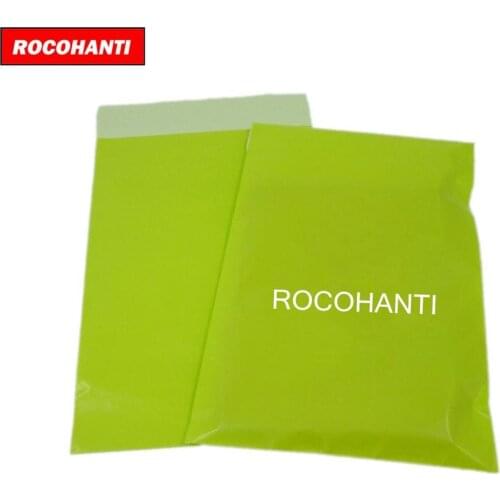 200X Custom Logo Printed Lime Green Mailing Bags Poly Plastic Express Postal Freight Shipping Bags Gift Bag