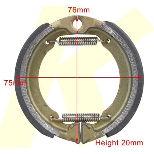 Front Brake Shoes with Spring Brake Pad Model TB50/80 for many Electric Bike and Mopeds