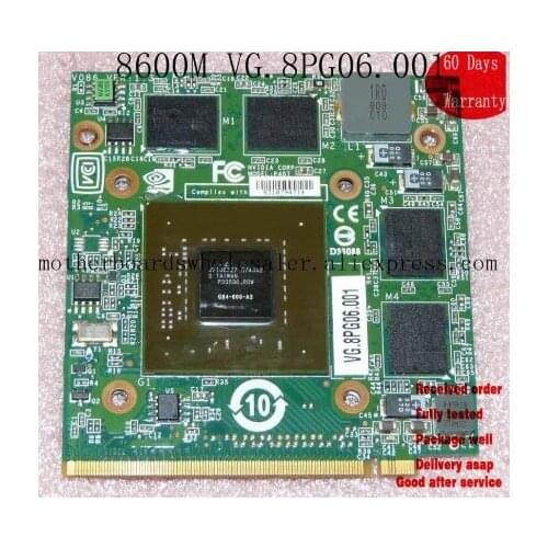 Fully tested VGA card GF 8600M 8600 GT 512MB VG.8PG06.001 For Acer Aspire 5920G Notebook