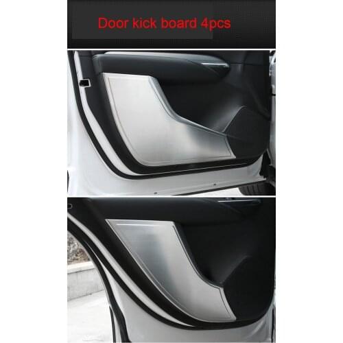 Kick Board For Cadillac 4pcs Xt4 Chrome Car Interior Door Anti
