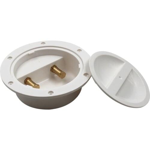 Dustproof Waterproof Junction Box Universal Electrical Power Supply Base for Marine Boat Sea Fishing (White, 141mm/5.55inch)