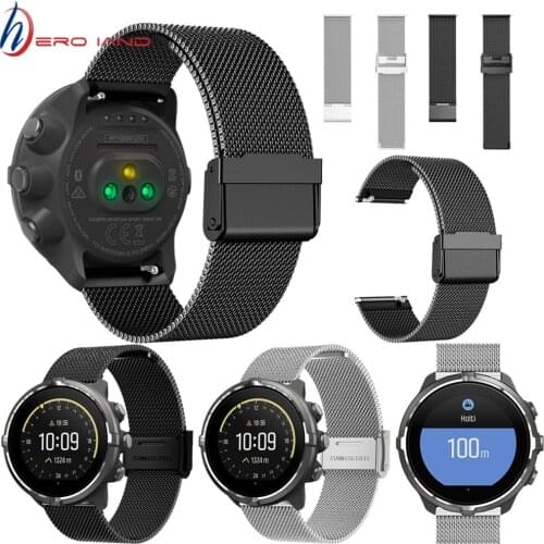 Milanese Loop Strap For Suunto Spartan Sport Wrist HR Baro Watchband Stainless Steel Wrist Strap Replacement band For SUUNTO 9