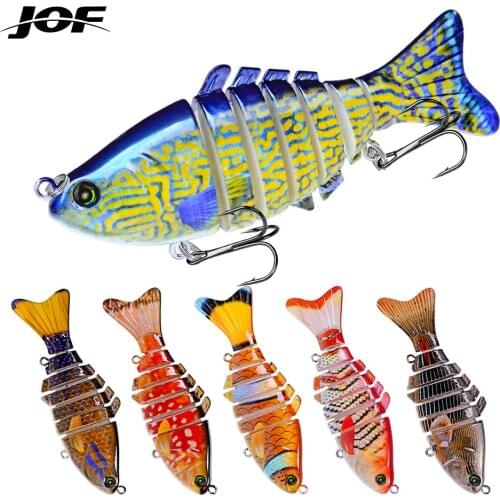 JOF 10cm 15.5g Fishing Lures 8 Multi Jointed Swimbait Hard Artificial Bait Pike/Bass Fishing Lure Crankbait Carp Fishing Tools