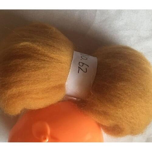 WFPFBEC 70s Australia COMBED 100% WOOL fiber merino diy wool for neddles felting 50g 100g 200g 300g 500g 1000g NO.62