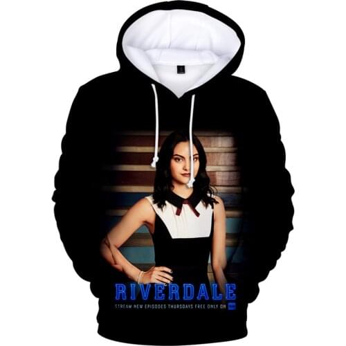Hot TV series Riverdale Hoodies Men Women pullovers Oversized Kids Sweatshirts Riverdale 3D Hooded boys girls black Pullovers