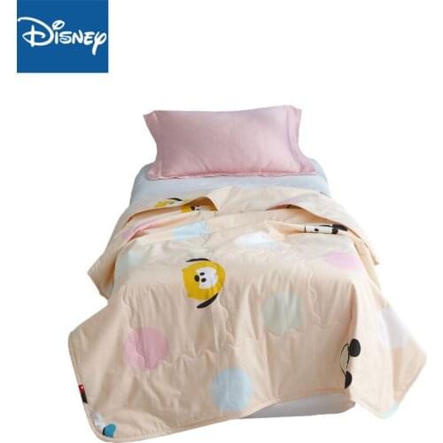 Mickey mouse thin comforter disney Cartoon summer cotton duvet cover child bedroom decor soft blanket kids bedspread promotion