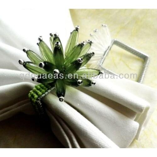Decoration napkin ring beaded wedding napkin ring and party decoration napkin ring