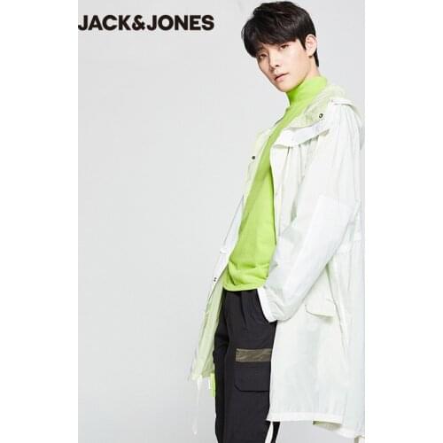 JackJones Spring Casual sports hooded mid-length Coat 220121593