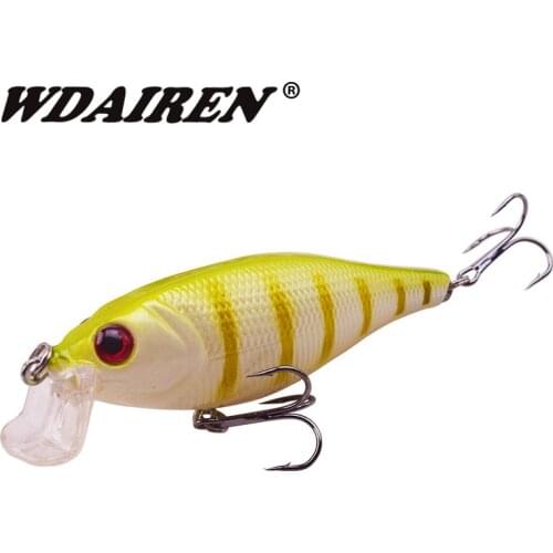 1Pcs Laser Minnow Fishing Lure 10cm 14.5g wobblers Artificial japan Hard Bait pesca fishing tackle crankbait Floating Bass Lures