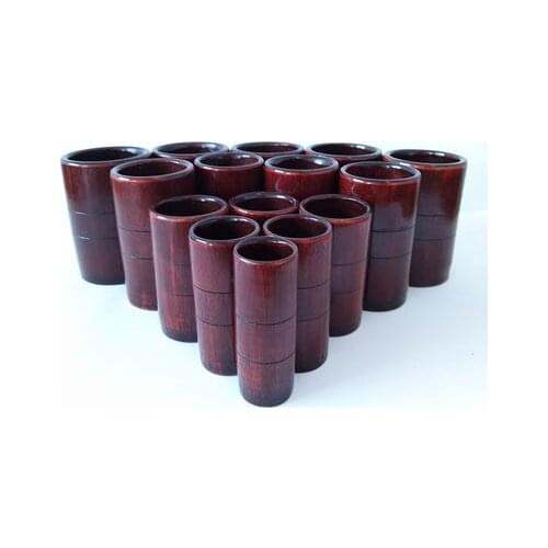 10pcs Traditional Chinese Medicine carbonized Bamboo pot cans plantar Cupping Jar fire cup for back arms foot sole neck spine