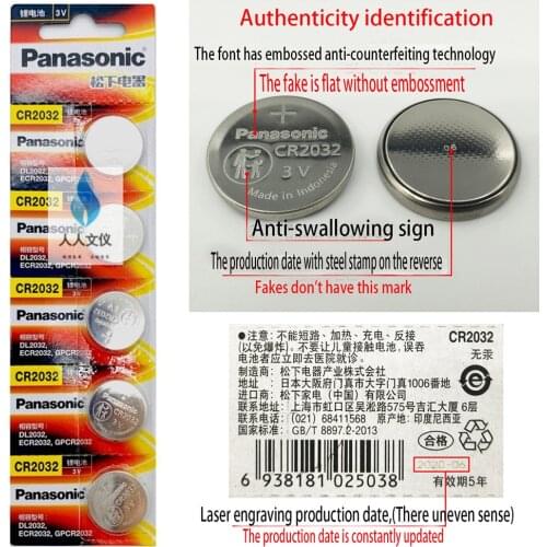 100pcs 100% Genuine Panasonic original cr2032 CR2025 CR2016 1616 1620 1632 2450 3v button cell coin batteries