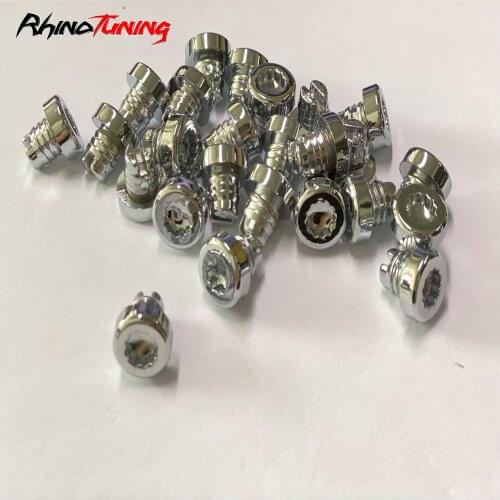 100pcs 12mm Universal Rim Plastic Wheel Rivets Car Protection Dust Proof Spike Decoration Auto Clips