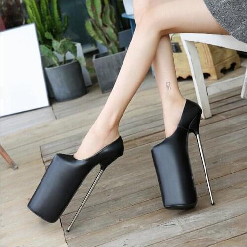 30cm Super High Heels Platform Shoes Woman Sexy Night Club Single Shoe Thin Heel Slip-on Party Pumps Sandals Zapatos De Mujer