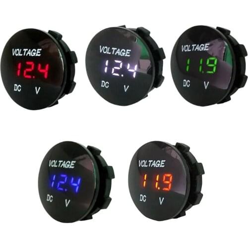 Car Motorcycle DC5V-48V LED Panel Digital Voltage Meter Display Voltmeter Type2