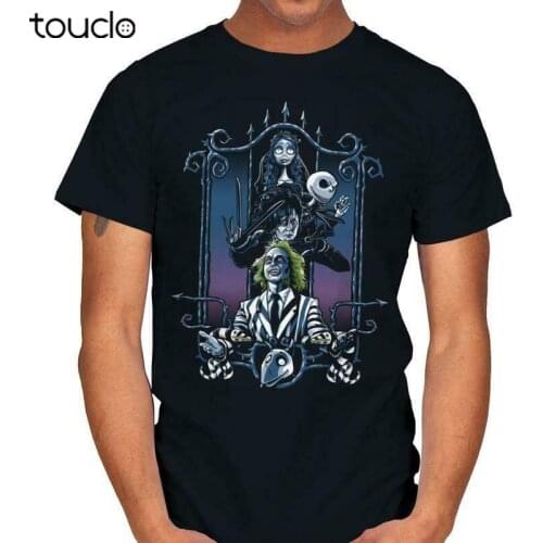Enter The Burton Jack Beetlejuice Corpse Bride Horror Mashup Black T-Shirt S-3XL