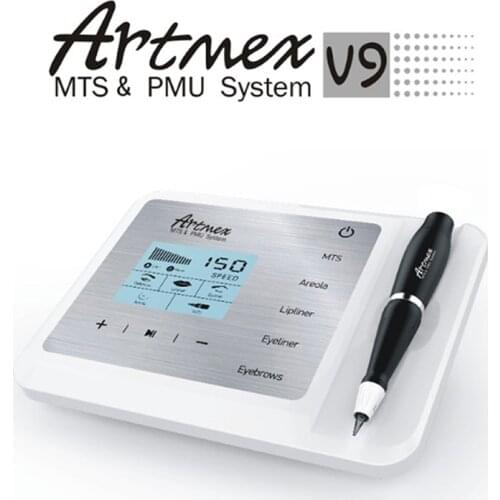 Dropshipping Artmex V9 Eye Brow Lip Rotary Pen Permanent Makeup Tattoo Machine MTS PMU System With V9 Tattoo Needle