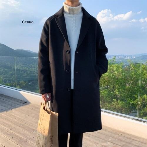 Genuo Mens Cashmere Coats