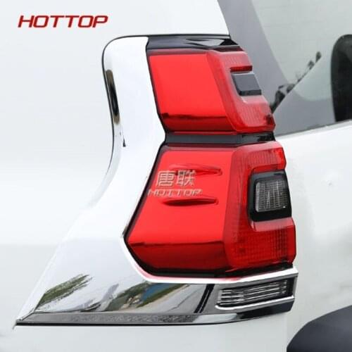 ABS Chrome Tail Lamp Cover Decoration Trims For Toyota Land Cruiser Prado FJ 150 Accessories 2018