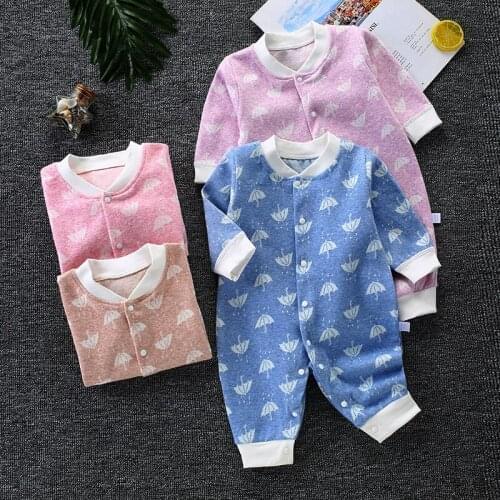 Spring Baby Rompers Cotton Newborn Baby Clothse Long Sleeve Baby Boy Girls Clothes Outerwear Autumn Girl Infant Bodysuits Outfit