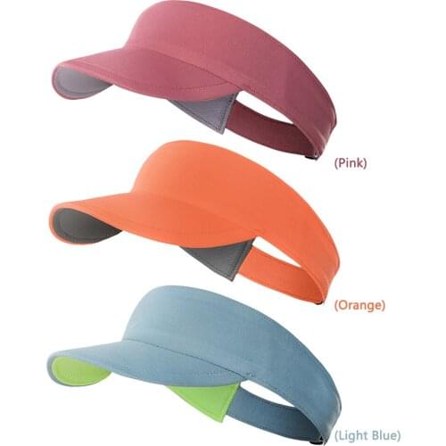 Summer Men Women Sun Visor Empty Top Hat Tennis GOLF Running Cycling Sweat Absorption Sunshade Cap