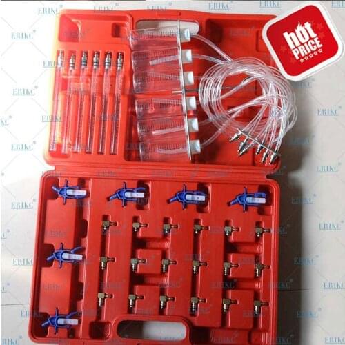 Diesel Injector Flow Meter Test Kit Common Rail Adaptor Fuel Tester Set Automotive Tools Nozzle Tester Fuel Return Flow Metering