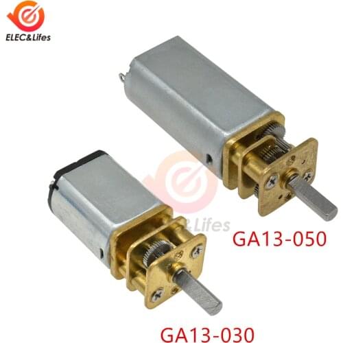 GA13-030 GA13-050 DC Gear Motor 6V/12V 100RPM metal motor gear for RC toys patrs micro motor